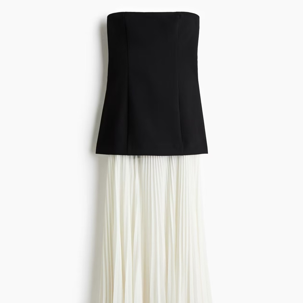 Elegant Black and White Dress H&M NWT